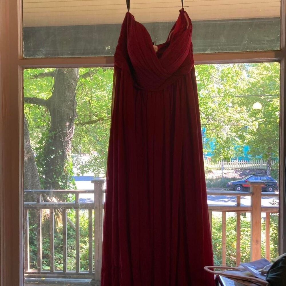 Billini Women's Burgundy and Red Dress